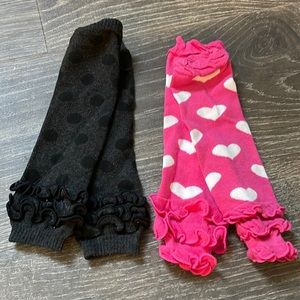 Baby leg warmers ruffles